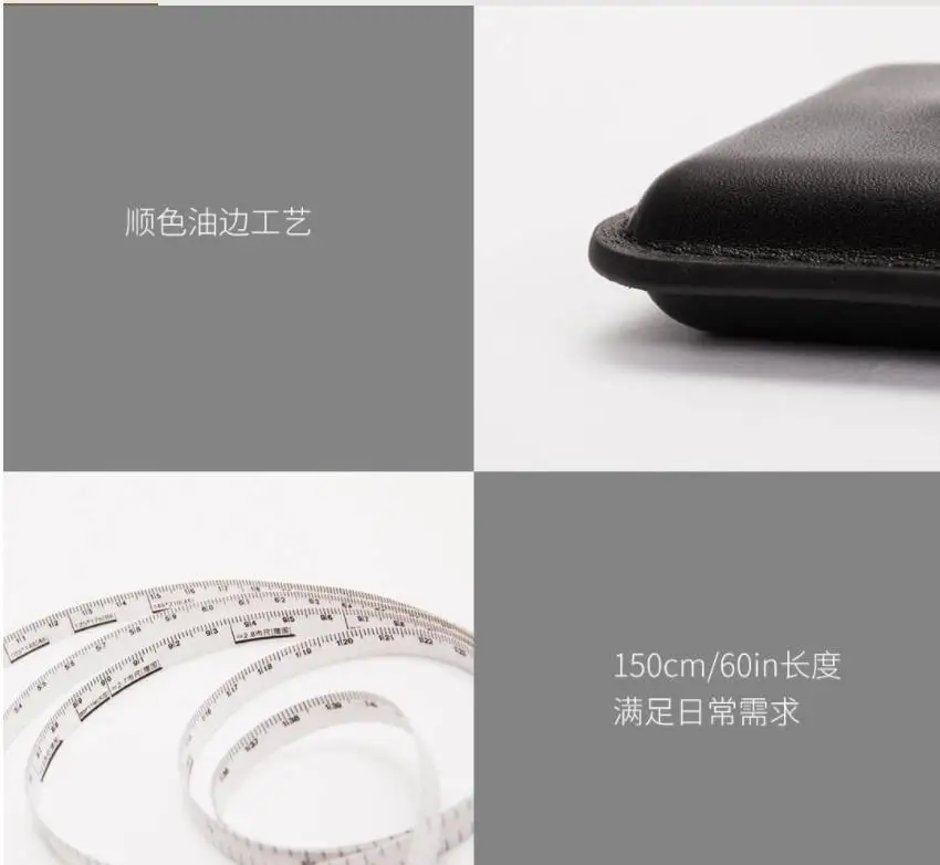 Xiaomi youpin 150 см/60 дюймов рулетка кожаная портативная Выдвижная линейка сантиметр дюймов рулетка швейная портновская рулетка