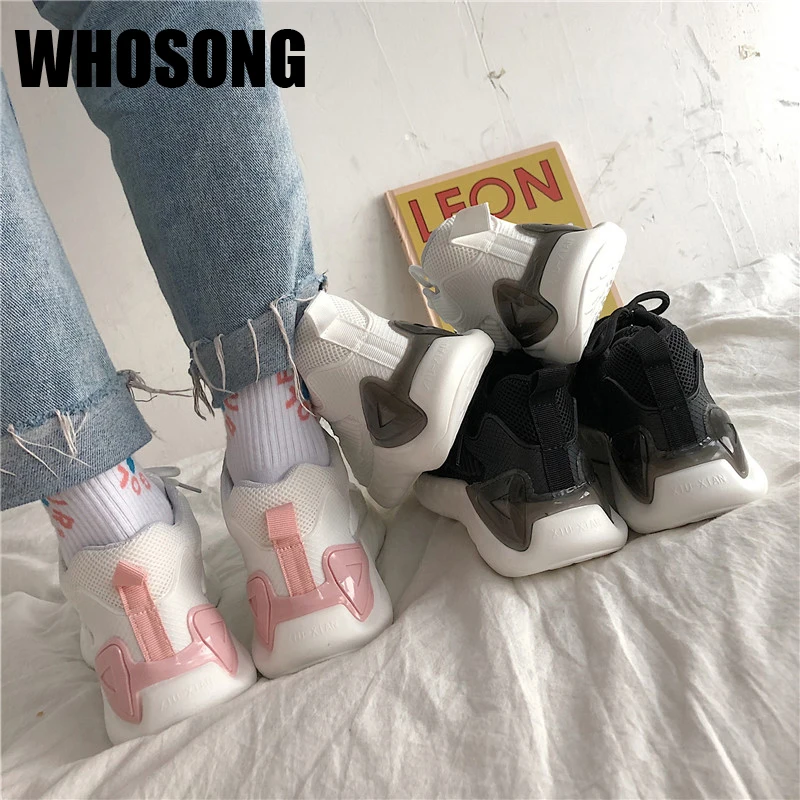 

Кроссовки женские спортивные на платформе, без шнуровки, повседневная Брендовая обувь, массивные кеды для тренировок