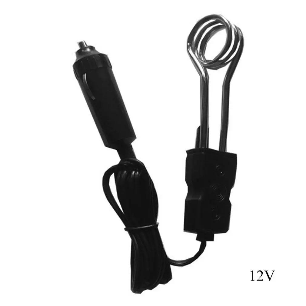 

Mini Electric Water Heater Immersion Instantaneous Water Water 12V/24V Car Immersion Car Hot Water Boiler Heater Element Tea Co