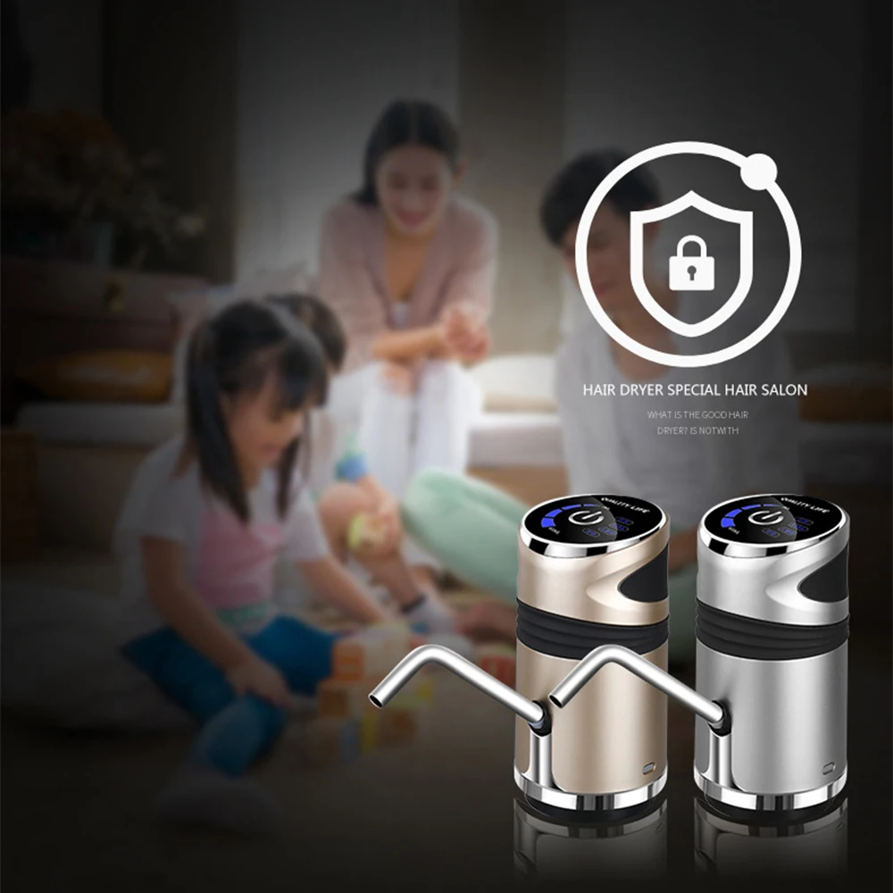 Smart Portable Electronic Drinking Water Bottle Pump USB Charging Dispenser Support 11.3L/7.5L/4.5L | Дом и сад