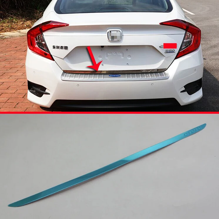 Нержавеющая сталь задняя дверь крышка багажника ниже отделка внешней молдинг