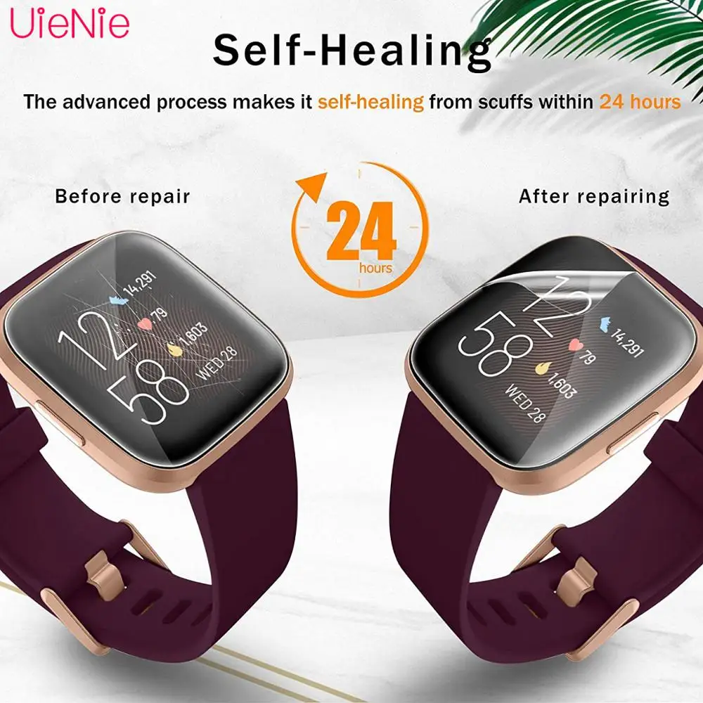

TPU Clear Protective Film For Fitbit Versa 2 Smart Watch Bracelet Ultra Thin HD Full Screen Protector Cover For Fitbit Versa 2