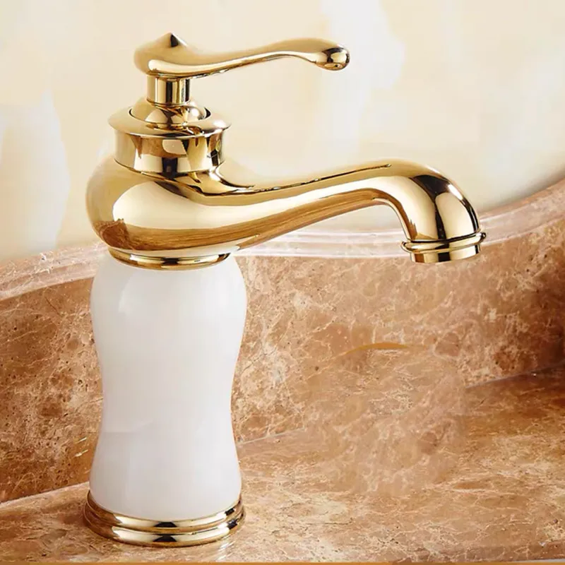 

Золотой медный смеситель для раковины WZLY