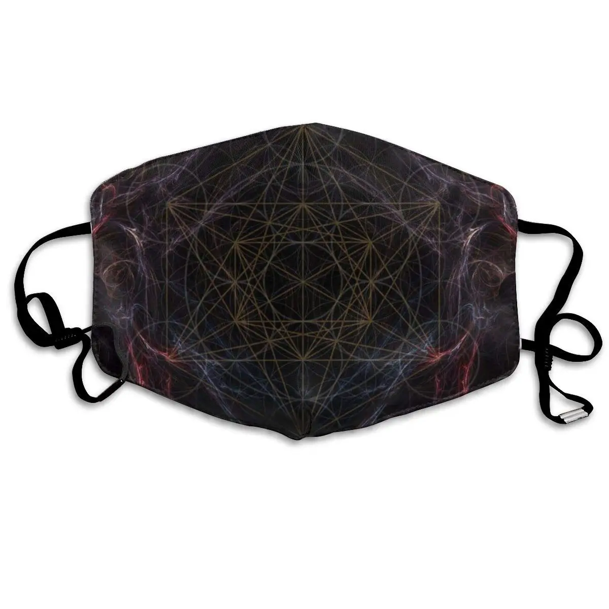 

Abstract Line Unisex Mask Indoor Outdoor Cycling Camping Travel Windproof Sun Anti Dust Mask Mouth with Adjustable Ear Loops