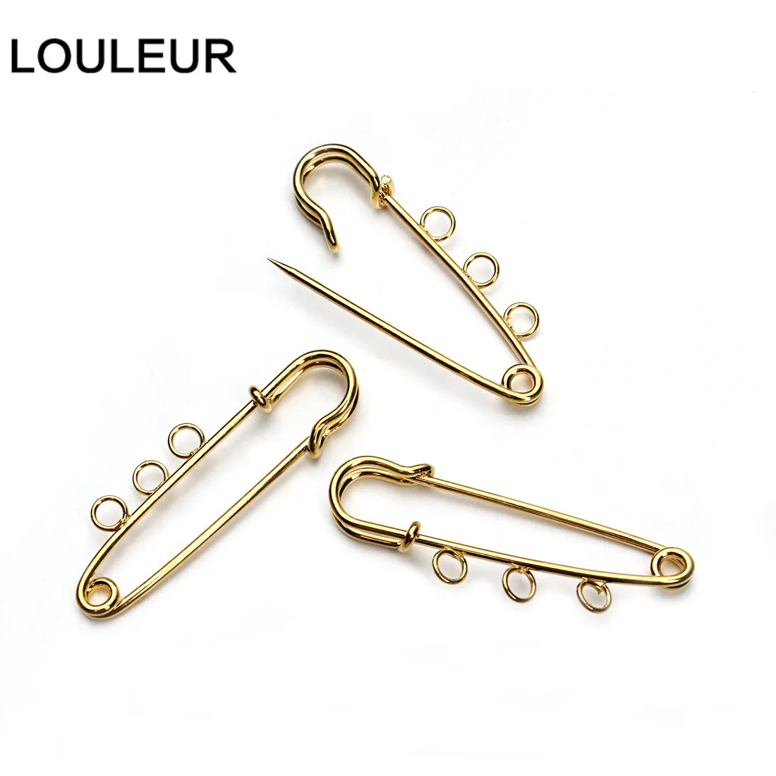 LOULEUR 10 шт./лот 21x90 мм большие длинные свадебные безопасные булавки для броши иглы для женщин DIY брошь булавки ювелирных изделий
