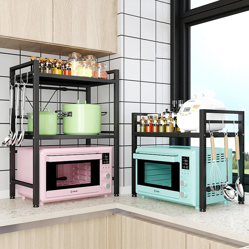 Шкаф-органайзер регулируемая по высоте стойка для микроволновой печи кухонный