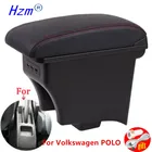 Подлокотник для Volkswagen VW Vento Polo V 2009-2020 Polo Vivo центральный консоль аксессуары для хранения с USB светильник кой