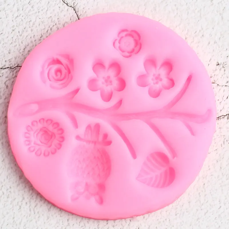 Детская фотография Сова Цветок Сделай Сам Выпечка Кекс Топпер помадка Конфеты