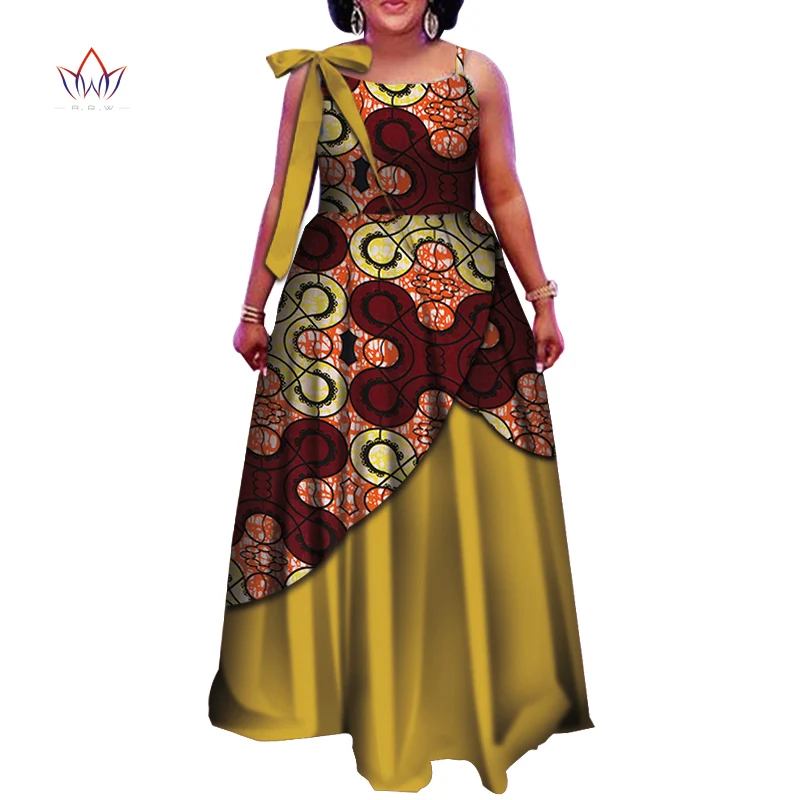 Женские вечерние платья без рукавов повседневные свадебные в африканском стиле