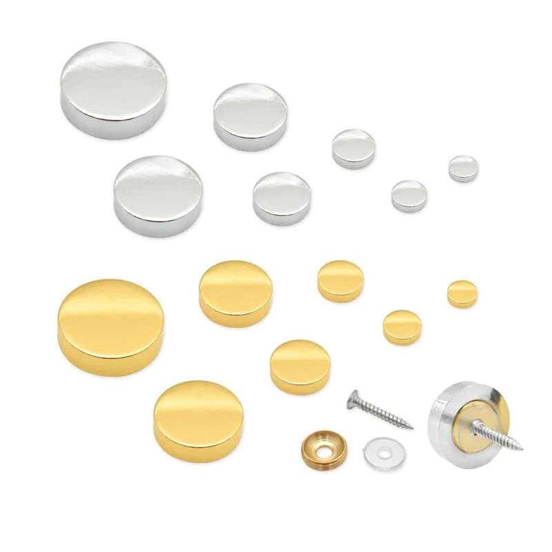 

4Set Billboard Decoration Nails Glass Fasteners Mirror Fixing Nails Screw Covers