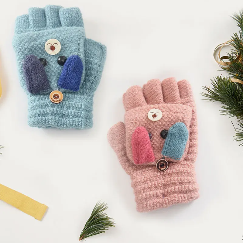 2019 New Baby Gloves Kids Mittens Accessories Glove Toddler Thicken Patchwork Hot Winter Warm | Аксессуары для одежды