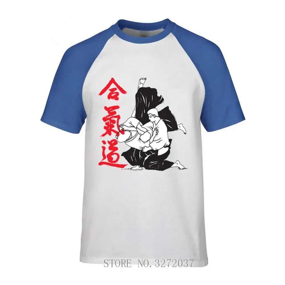 Футболка Aikido мужская с коротким рукавом модная тенниска из 2019 хлопка уютная