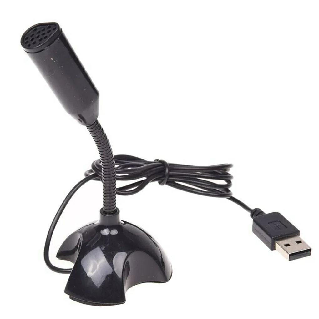 

Desktop USB Microphone Computer Laptop Mini Microphone Flexible Tube Neck Adjustable PC Mic