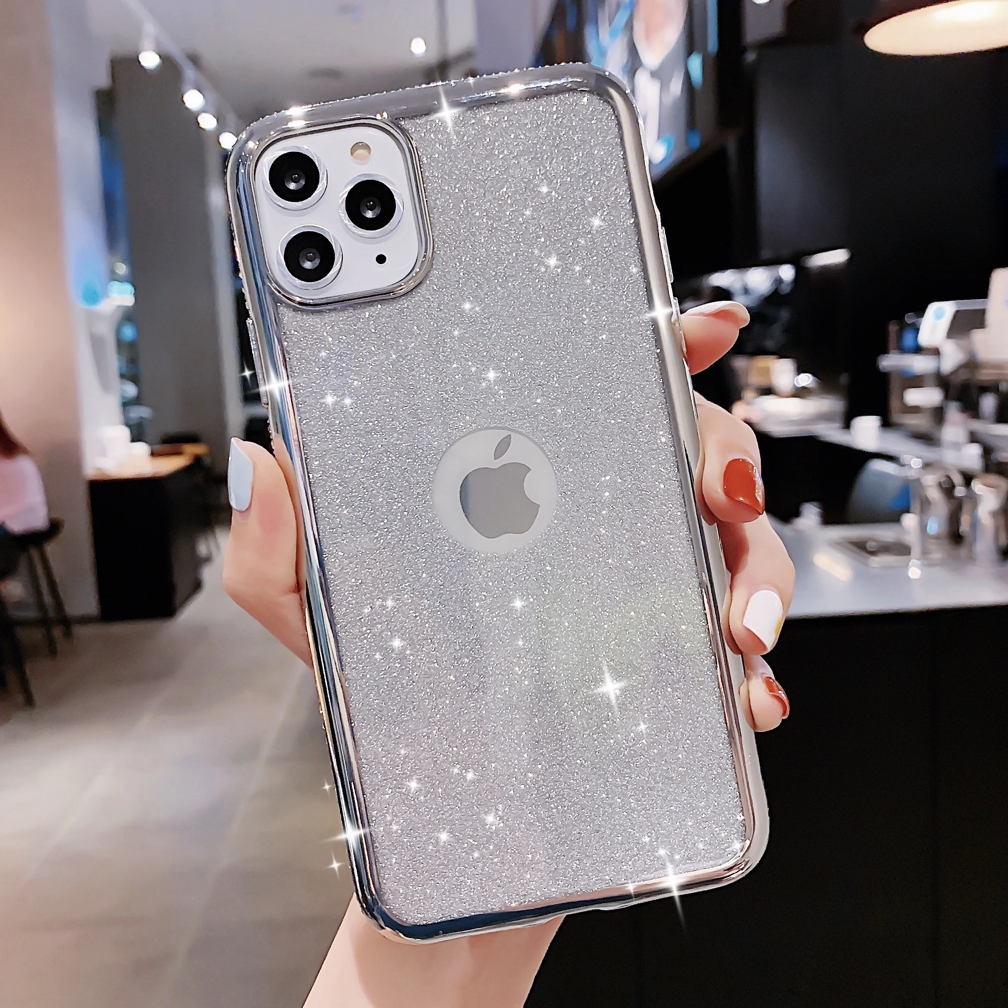 Сплошной цвет ТПУ мягкий силикагель чехол для iPhone 11 PRO Блестящий Защитный X XR XS MAX 6