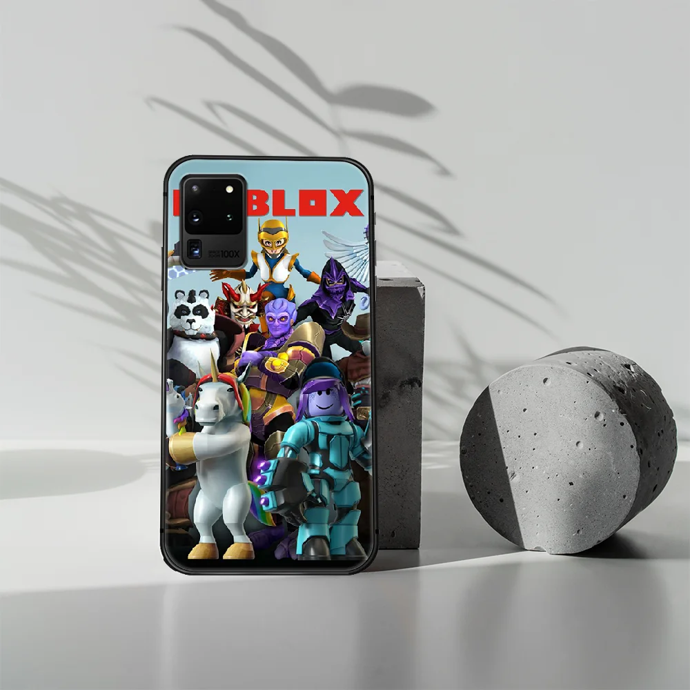 

robloxs game Phone Case Cover Hull For Samsung Galaxy S 7 8 9 10 e 20 FE edge uitra plus Note 9 10 20 black Bumper Pretty