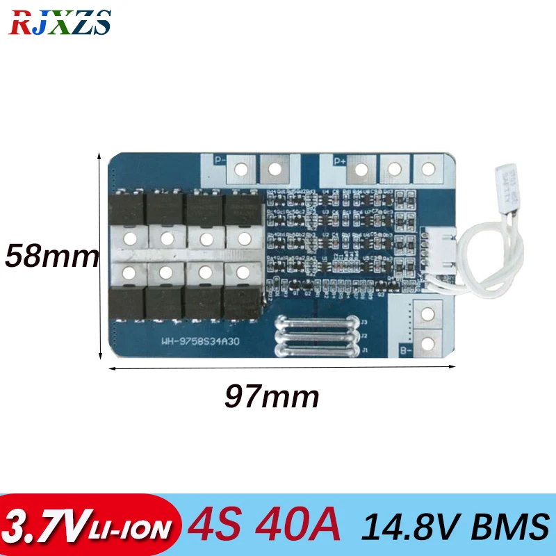 4S 21A/40A 16 8 V li Ion BMS плата защиты батареи PCM с балансировкой для литий ионного LicoO2 Limn2O4