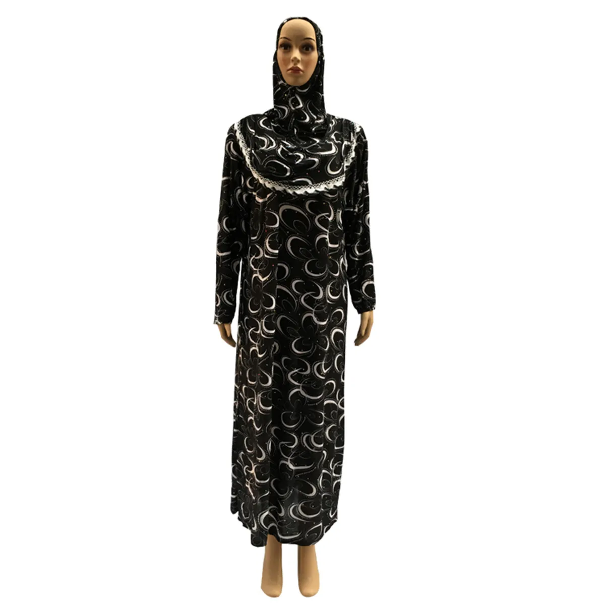ИД халат длинная Abaya женская мусульманская одежда Дубай женская хиджаб/кафтан платье Саудовская Аравия Djellaba Jilbeb