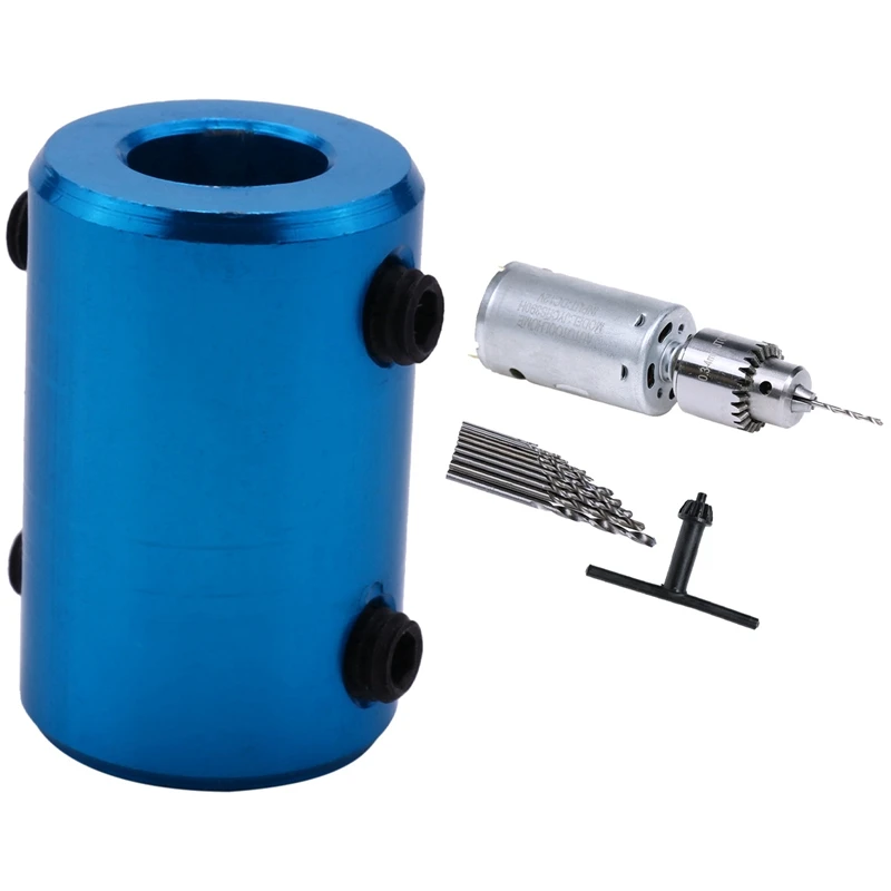 

1 Pcs Shaft Coupling Rigid Coupler Motor Connector & 1 Set Dc 12V Motor Small Pcb Hand Drill