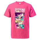 Футболка с круглым вырезом для мужчин, Модный хлопковый топ оверсайз с рисунком Сейлор Мун из японского аниме ниндзя воина, летняя