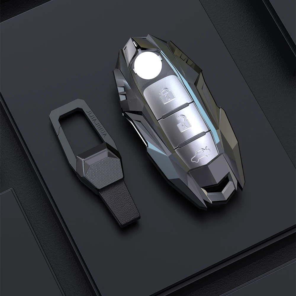 

Чехол для автомобильного ключа из цинкового сплава для Nissan SYLPHY, TEANA X-TRAIL QASHQAI, защитный чехол Bluebird, автомобильные аксессуары