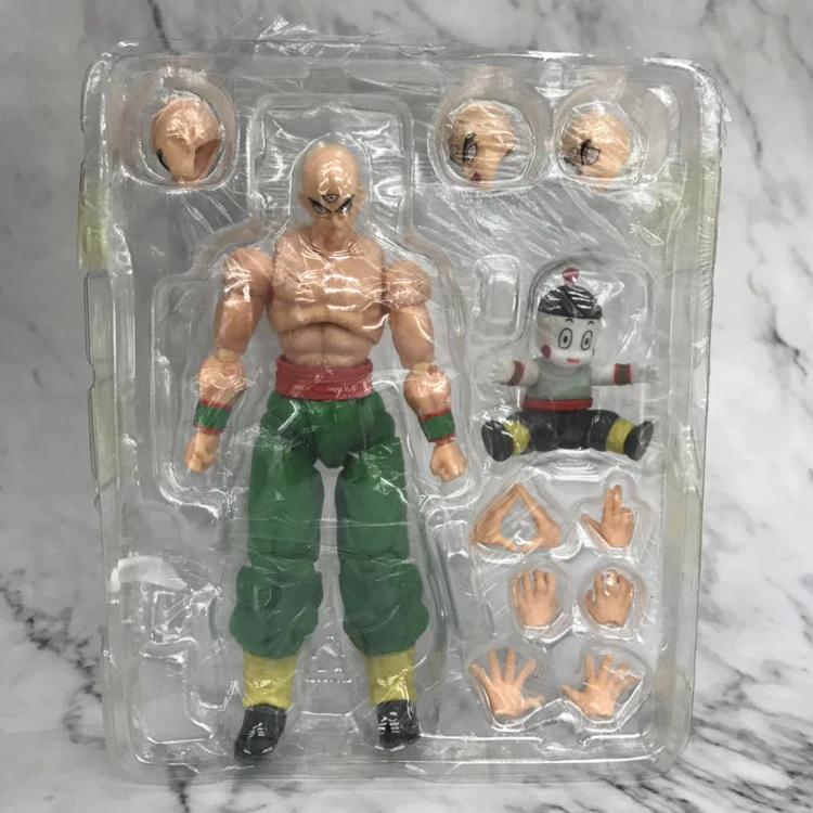 Аниме Жемчуг дракона фигурка SHF Tien Shinhan Chiaotzu коллекционные Figuarts TENSHINHAN куклы