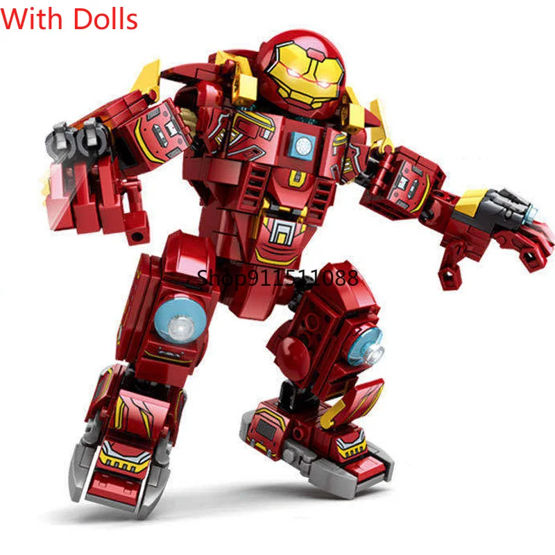 

425 Pcs Bricks Iron Man Hulkbuster Set Super Heroes Model Building Blocks Boy Birthday Gift Kids Toys For Children