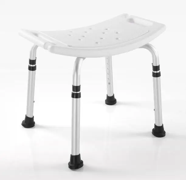 

Free ship Made In China Aluminum Waterproof Shower Chair Bathing Chairs Elderly 5pcs Per Carton Cadeira de Banho Silla de Ducha