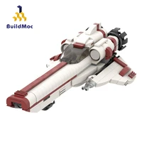buildmoc technical galactica viper battleship building blocks moc space battlestar model bricks toys for children