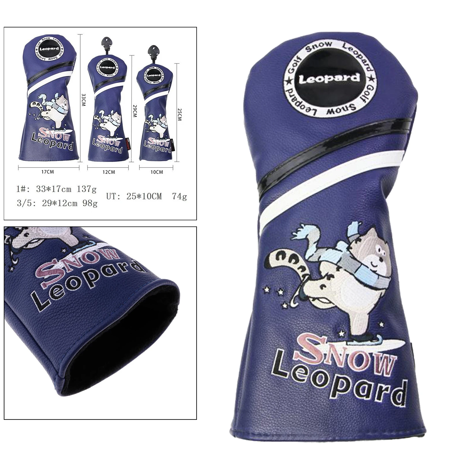 

Head Covers Driver No. 1 3 5 UT Fairway Woods Headcovers Protective Covers