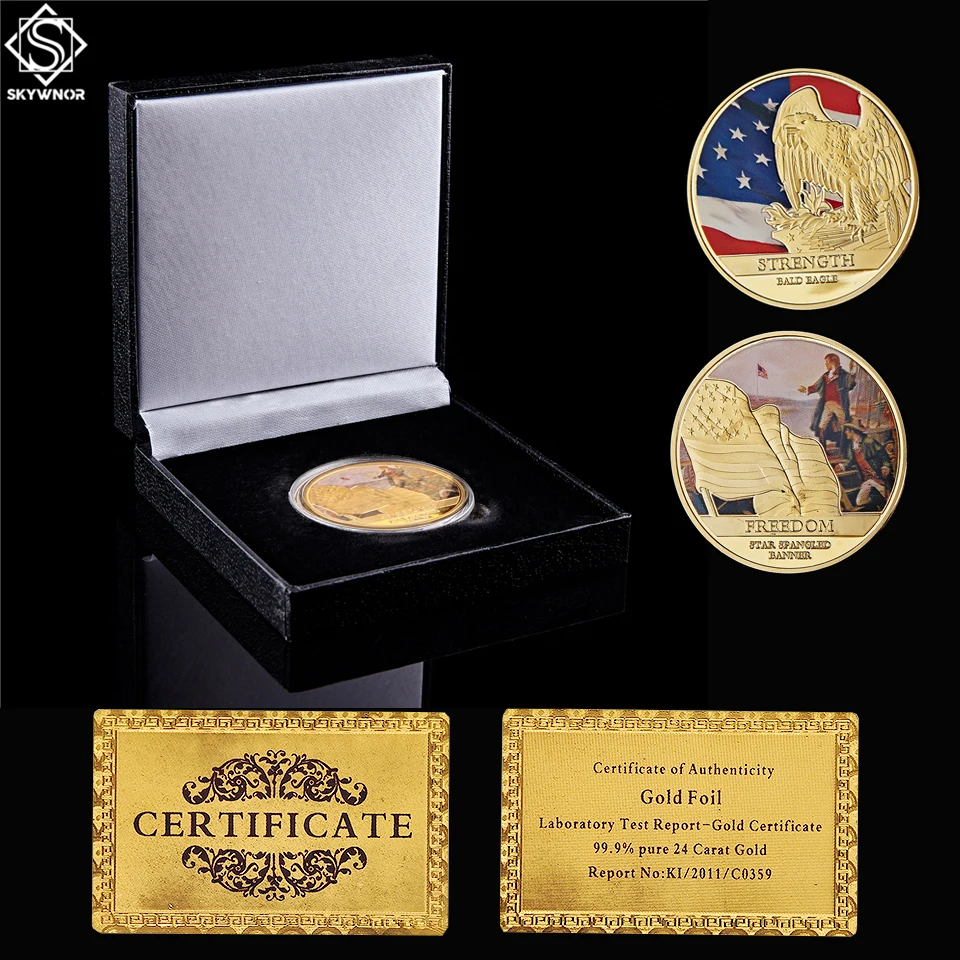 Коллекция американских монет Статуя Свободы лысовый Орел сила свобода