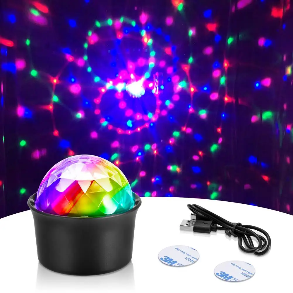 

DJ Lamp Decor Light Family Party Ball Colorful Light USB Charging Music Control Stage Bar Club Stage Effect Lamp Lightings