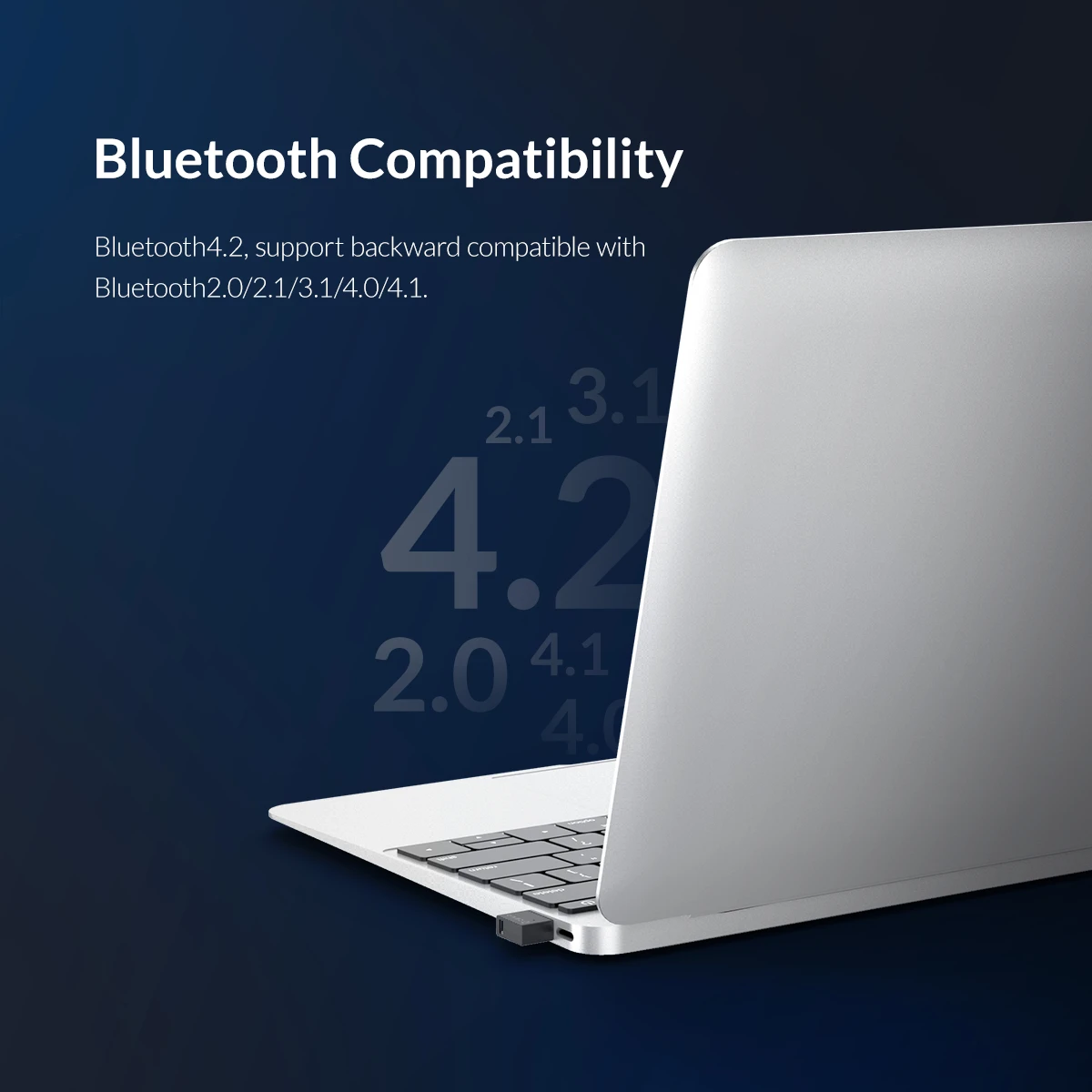 ORICO USB Bluetooth 4,2 беспроводной передатчик EDR 2,4 ГГц Aux аудио Bluetooth адаптер с подвесной цепочкой для компьютера ПК планшета