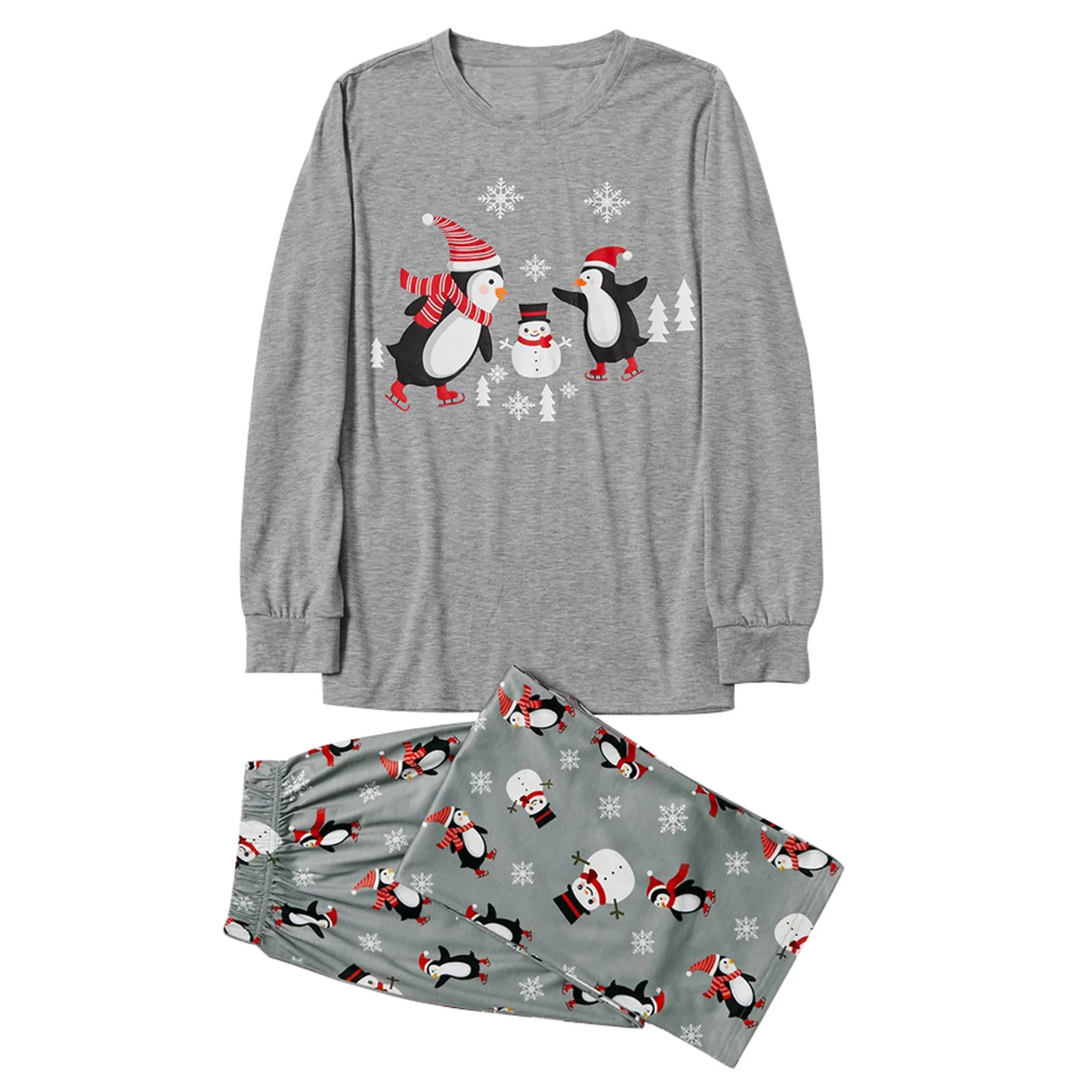 Рождественская одежда для сна отца мамы детей Топы + штаны семейная родителей и