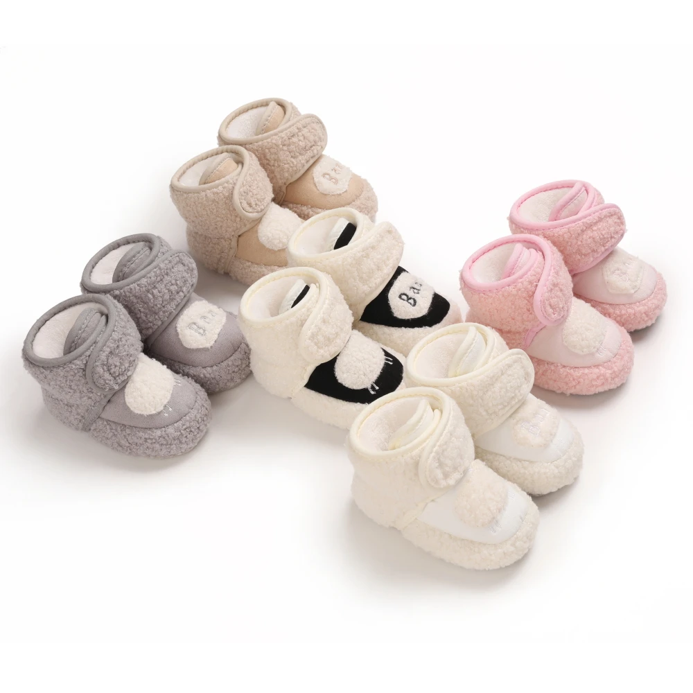 Baby Winter  Cute Cotton Soft-soled Indoor Casual Shoes Plush Fashion Baby Boots 0-18 Months Baby Walking Shoes