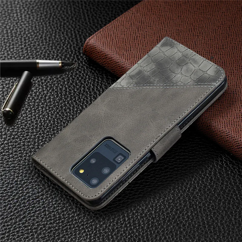 Чехол-книжка для Samsung Galaxy S20 S10 S9 Note 20 10 из крокодиловой кожи магнитный | Мобильные