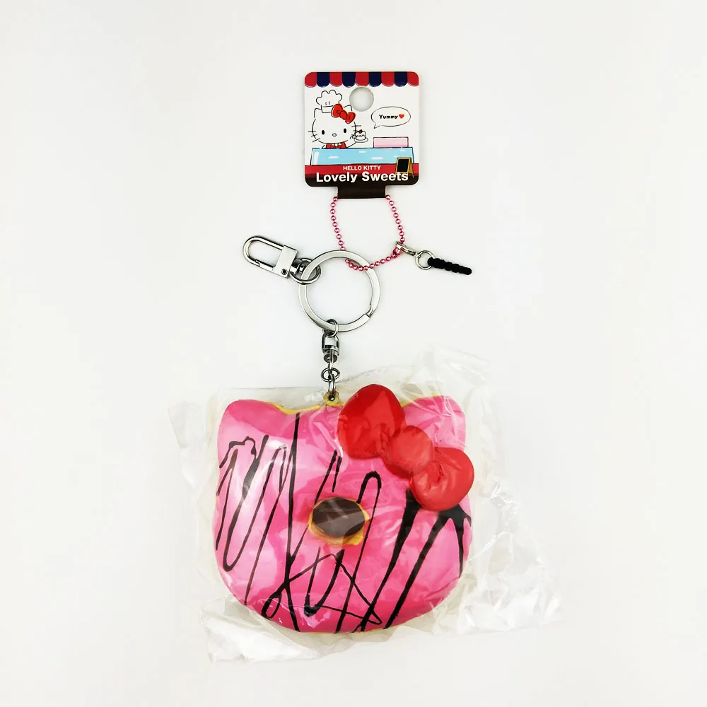 Мягкое hello kitty пончик милый обычный медленный отскок Подвеска для мобильного телефона ремень Рождественский подарок для детская игрушка