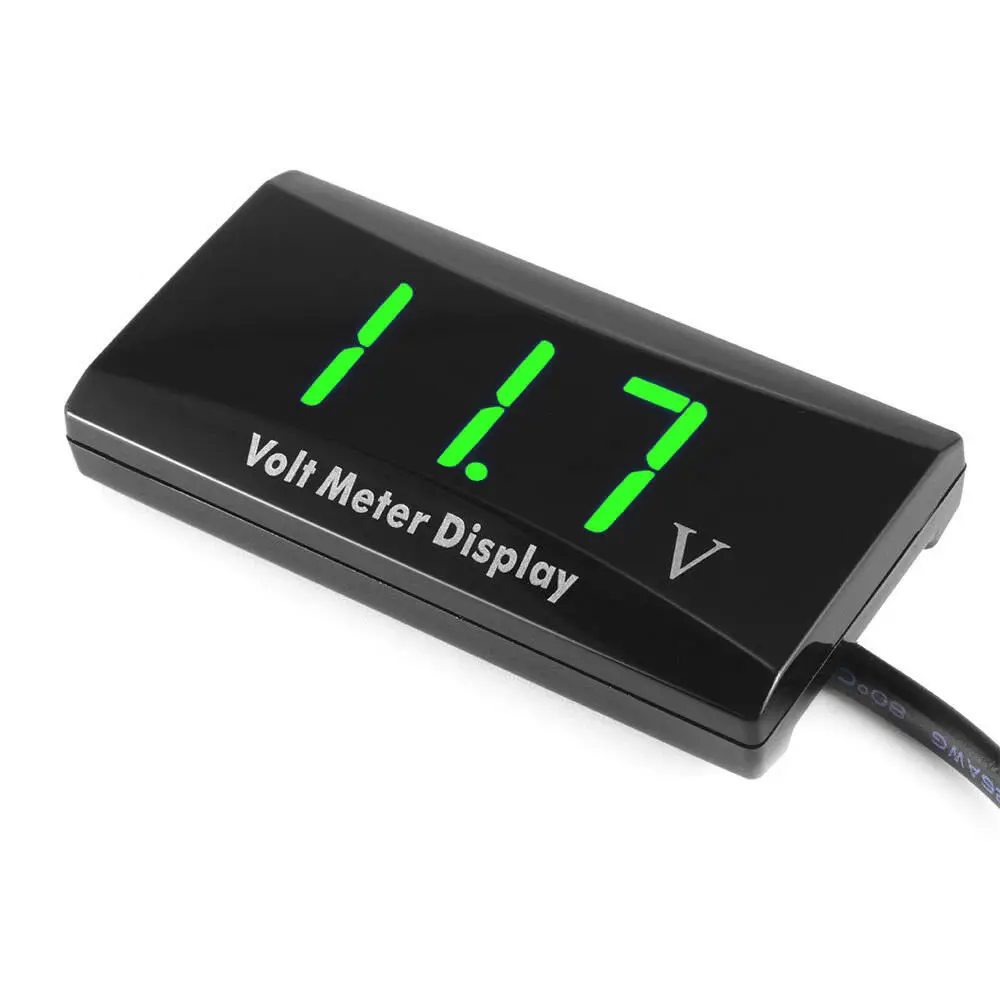 

DC 12V IPX6 Waterproof Digital Voltmeter for Car Motorcycle LED Display Volt Monitor Voltage Meter Tester Auto Accessories
