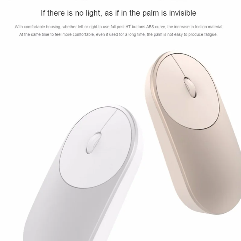 Оригинальная портативная беспроводная мышь Xiaomi mi оптическая Bluetooth 4 0 RF 2 ГГц
