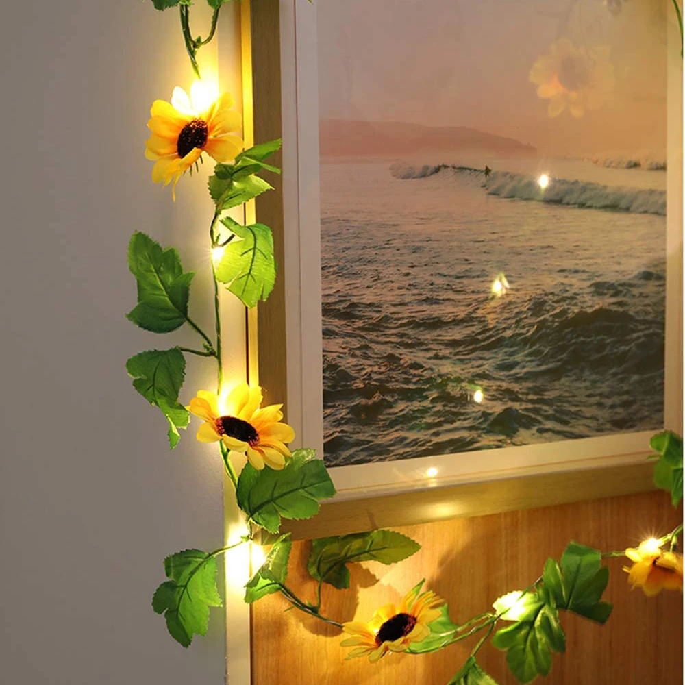 2 м 20 светодиодов искусственная Цветочная лоза гирлянды светодиодные светильник