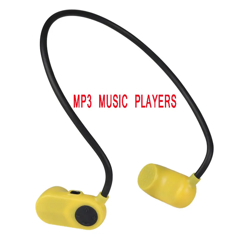 mp3 Yellow MP3-плеер и Bluetooth PT-X V31 костной проводимости HIFI водонепроницаемые наушники для плавания на открытом воздухе USB MP3 Музыкальные плееры - Цвет: mp3 Yellow