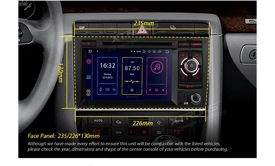 XTRONS " андроид 9,0 PX5 стерео DVD плеер радио gps OBD для Audi A4 S4 B6 B7 RS4 2002-2005 2006 2007 2008 для сиденья Exeo