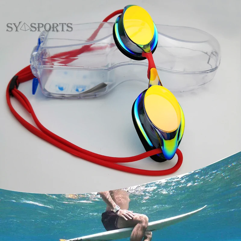 

professional competition swimming goggles, anti-fog coating, waterproof anti-ultraviolet, silicone, diving , protective glasses