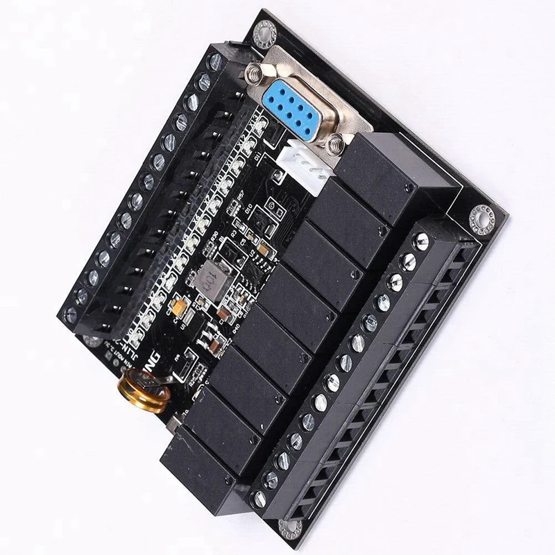 

PLC FX1N-20MR & Rail Type Housing & PLC Display Relay Module Delay Module 10-28V