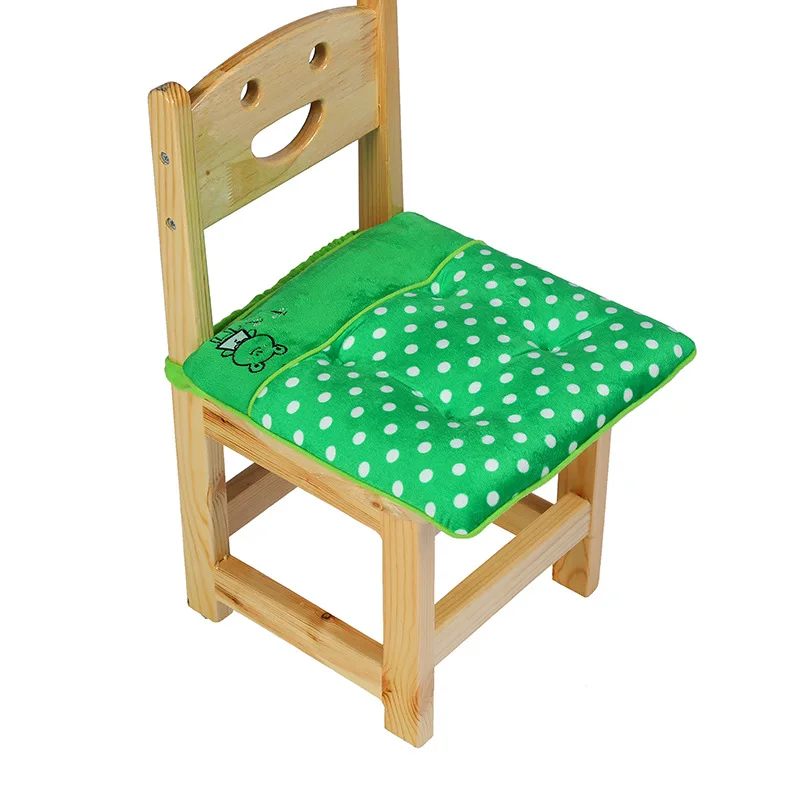 

30*30 см мультяшная Подушка для стула для студентов детский стул коврик зимний плюшевый теплый коврик для детского сада детская спинка скамей...