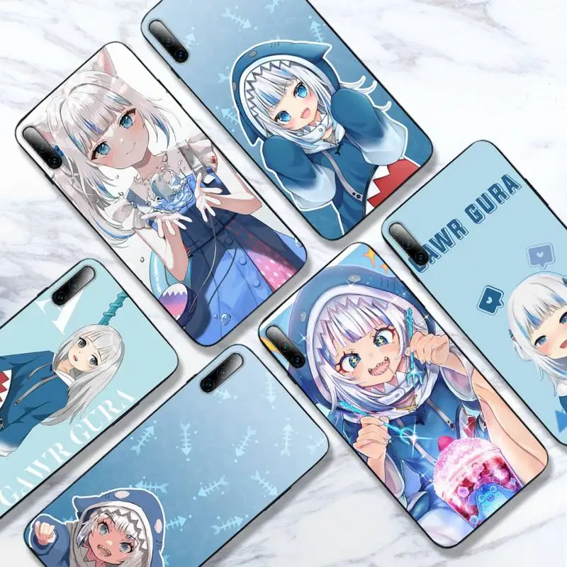 

Gawr Gura Hololive Phone Case For Huawei P9 P10 P20 P30 P40 Lite Pro SMART2019 Cover Fundas Coque