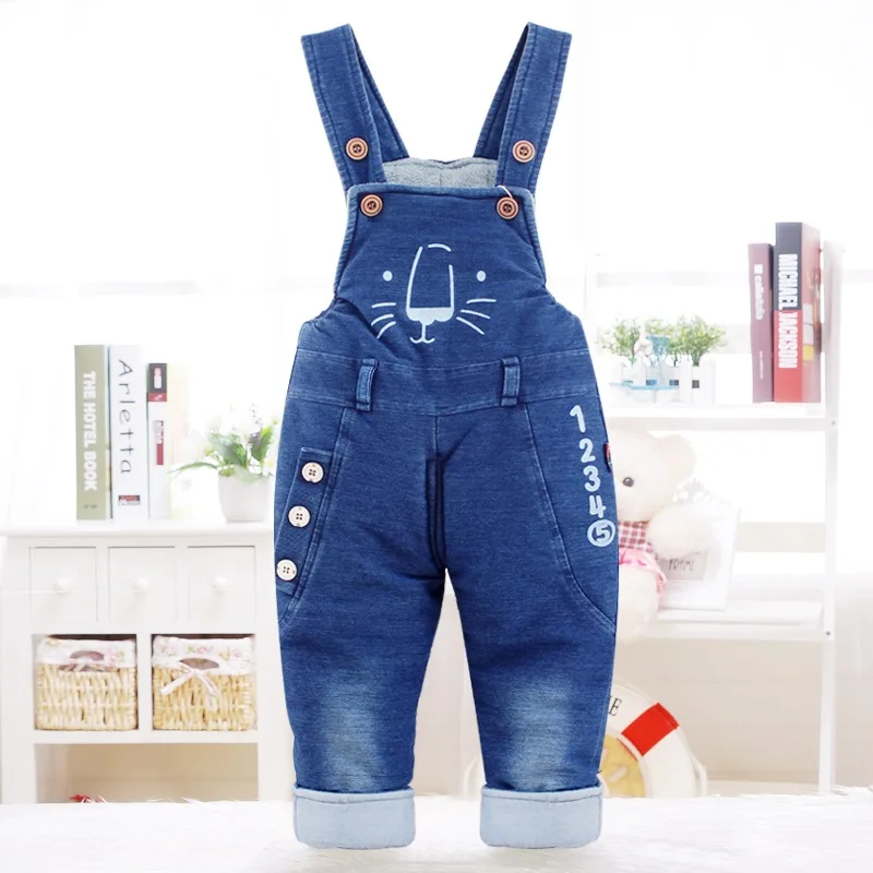 Для детей 1-4 лет; Новинка года; стильные зимние модные плотные бархатные теплые ковбойские штаны с рисунком для маленьких мальчиков и девочек