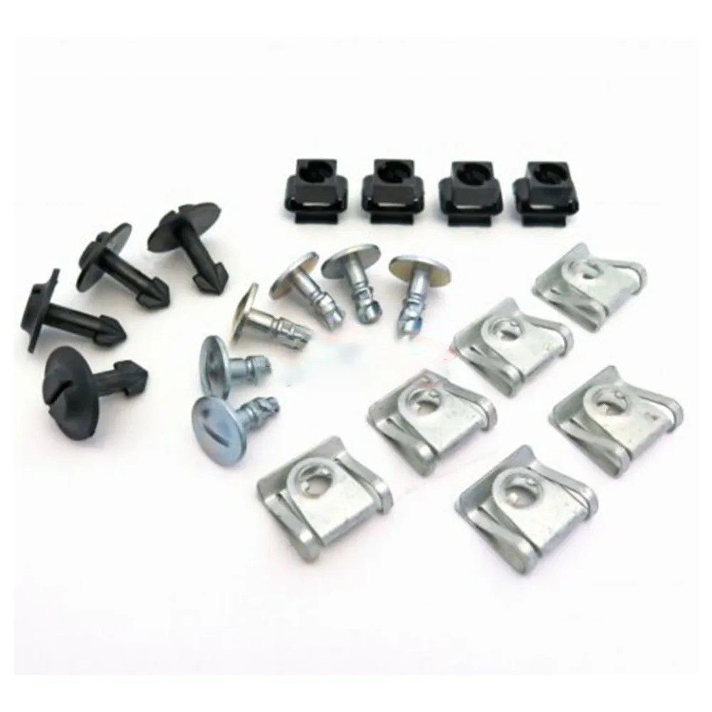 

20pcs Engine Undertray Underbody Shield Clips Fasteners Chassis Guard Clamp Kits Fit For A3 1997-2003 A4 A6 A8 Coupe 1989-1996