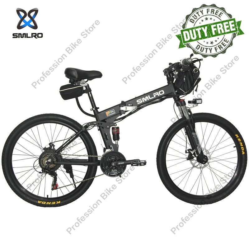 

Складной электровелосипед SMLRO G6 для взрослых, колеса 26 дюймов, 1000 Вт, 48 В, 18 Ач, литиевый аккумулятор