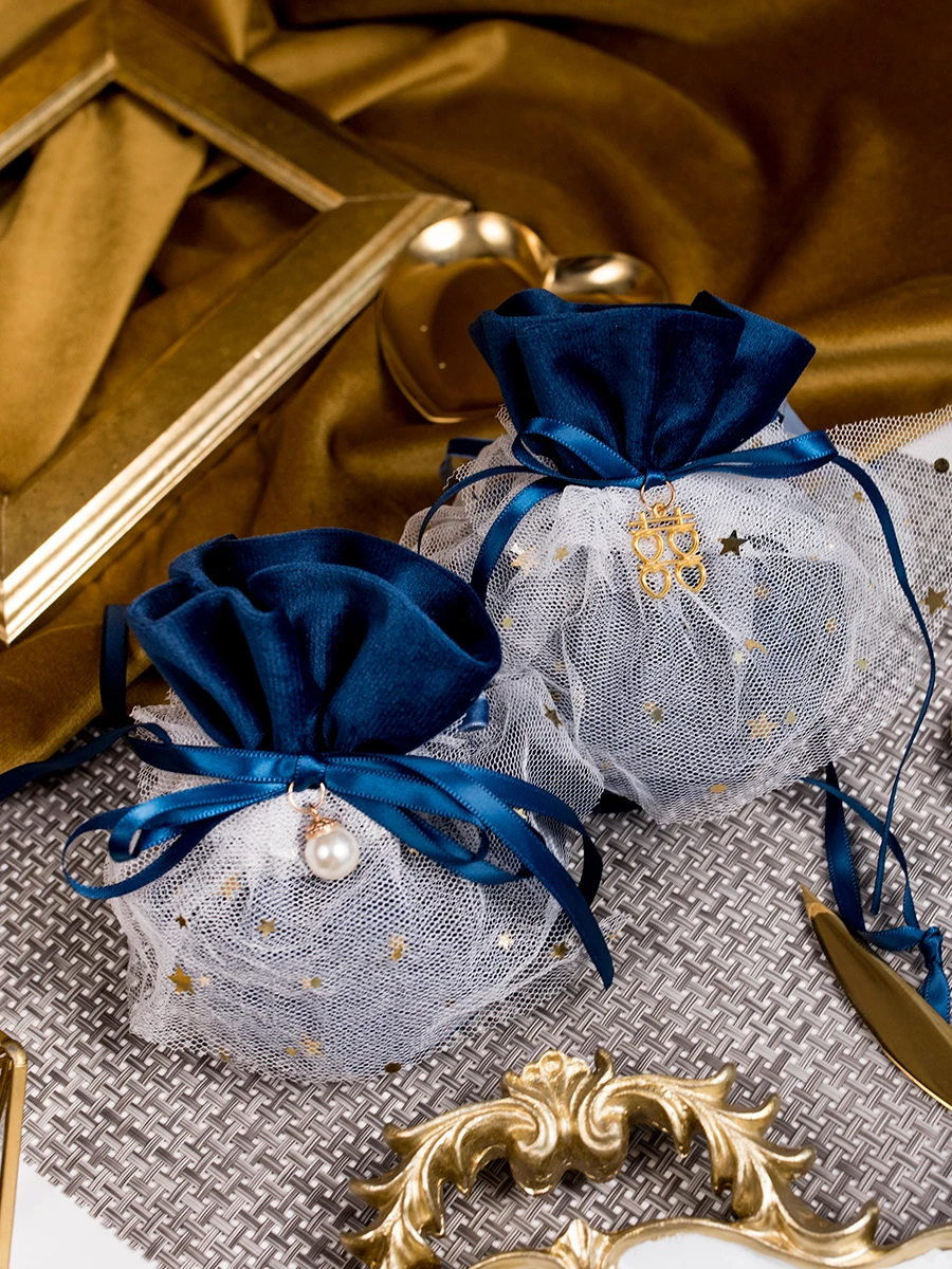 12x10 5 см элегантные роскошные свадебные коробки для конфет на шнурке Подарочные