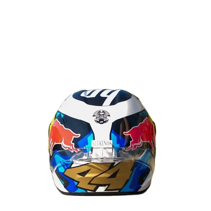 Шлем мотоциклетный гоночный унисекс для мужчин и женщин с большим хвостом |